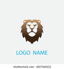Diseño de ilustración de icono de la plantilla de logotipo de león