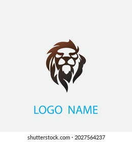 Vorlage für Lion-Logo, Vektorgrafik-Design