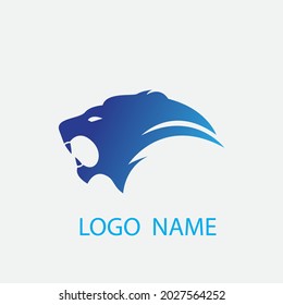 Diseño de ilustración de icono de la plantilla de logotipo de león