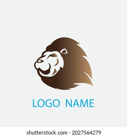 Diseño de ilustración de icono de la plantilla de logotipo de león