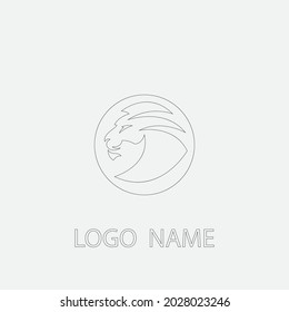 Lion Logo Template vector icon illustration design