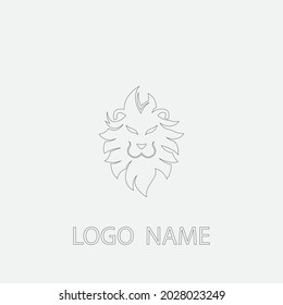 Lion Logo Template vector icon illustration design