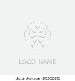 Lion Logo Template vector icon illustration design