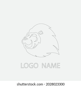 Lion Logo Template vector icon illustration design