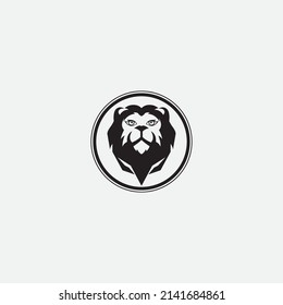 Diseño de ilustración de icono de la plantilla de logotipo de león