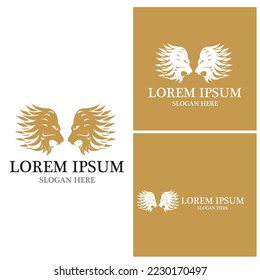 Lion Logo Template vector icon illustration design