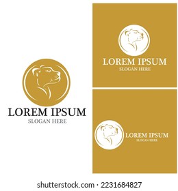 Lion Logo Template vector icon illustration design
