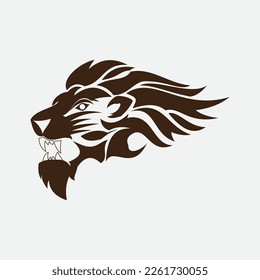 Lion Logo Template vector icon illustration design