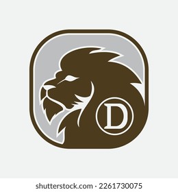 Lion Logo Template vector icon illustration design