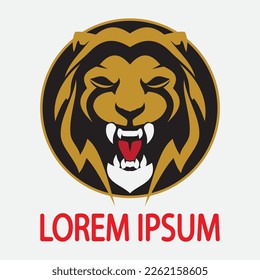 Vorlage für Lion-Logo, Vektorgrafik-Design