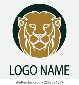Diseño de ilustración de icono de la plantilla de logotipo de león