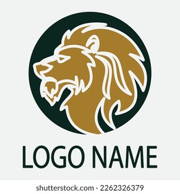 Lion Logo Template vector icon illustration design
