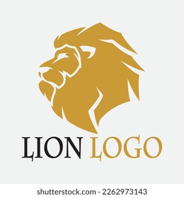 Diseño de ilustración de icono de la plantilla de logotipo de león