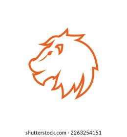 Lion Logo Template vector icon illustration design
