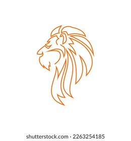 Lion Logo Template vector icon illustration design