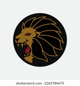 Lion Logo Template vector icon illustration design