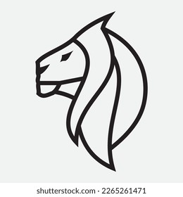 Vorlage für Lion-Logo, Vektorgrafik-Design