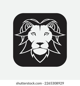 Lion Logo Template vector icon illustration design