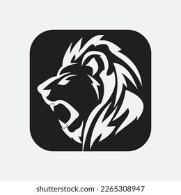 Lion Logo Template vector icon illustration design