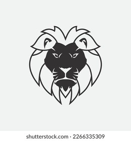 Lion Logo Template vector icon illustration design