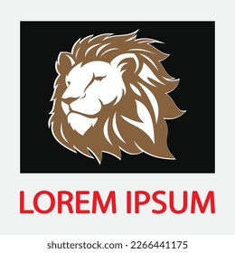 Vorlage für Lion-Logo, Vektorgrafik-Design
