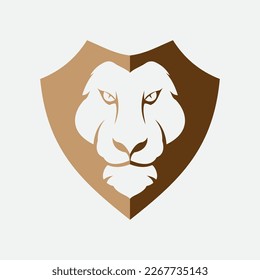 Diseño de ilustración de icono de la plantilla de logotipo de león