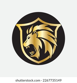 Lion Logo Template vector icon illustration design