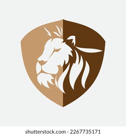 Lion Logo Template vector icon illustration design