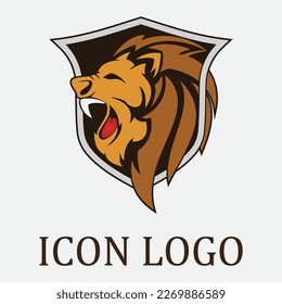 Lion Logo Template vector icon illustration design