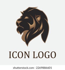 Lion Logo Template vector icon illustration design