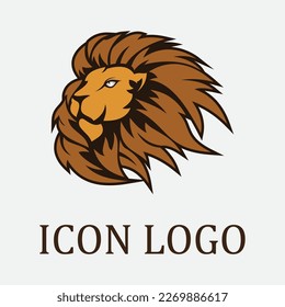 Lion Logo Template vector icon illustration design