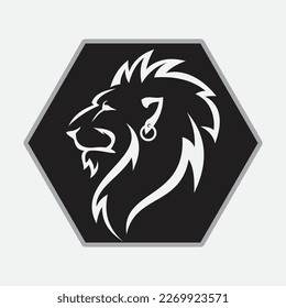 Lion Logo Template vector icon illustration design