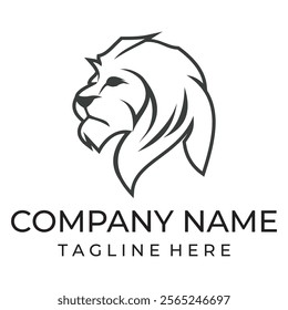 Lion Logo Template vector icon illustration design