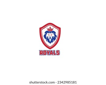 Lion Logo Template,Lion Head Mascot Stock Vector