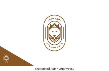 lion logo, this logo is inspired by the lion animal