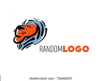 Lion Logo. Unique random style for any of your purpose or business. Vector easy to edit