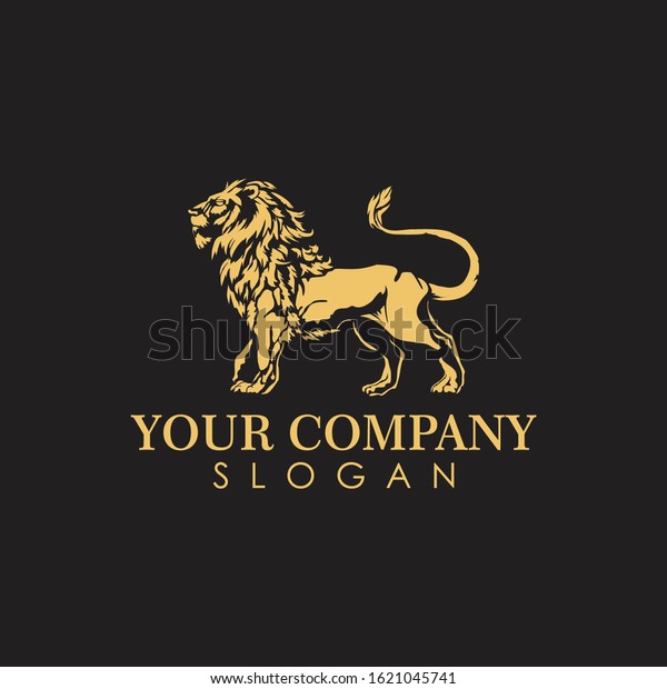 Lion Logo Vector Art Design Stock Vector Royalty Free