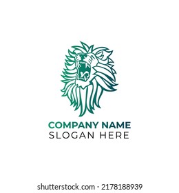 Lion Logo vector art illustration design