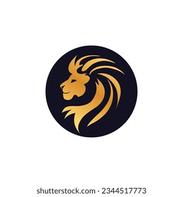 lion logo vector design template