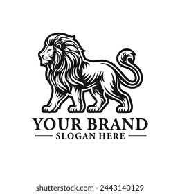 Vector del logotipo del león. Vector editable EPS 10
