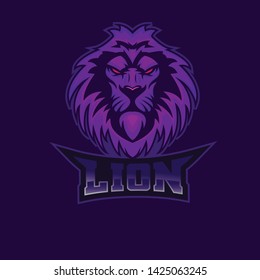 Lion logo vector esport mascot