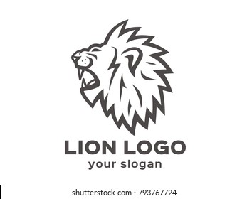 Lion logo. Vector format, available for editing.