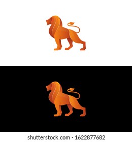 Lion logo vector. Gradient Lion logo inspiration