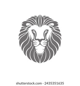 lion logo vector graphic design 