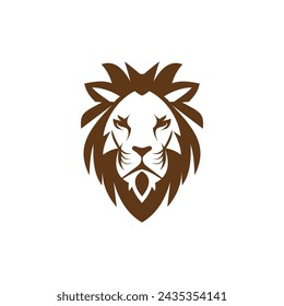 diseño gráfico del vector del logotipo del león 