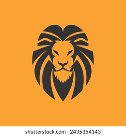 diseño gráfico del vector del logotipo del león 