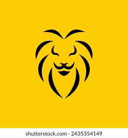 diseño gráfico del vector del logotipo del león 