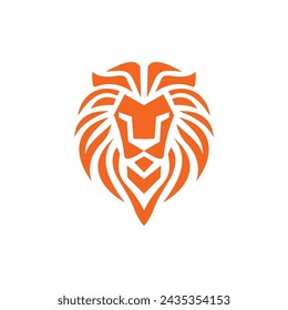 lion logo vector graphic design 