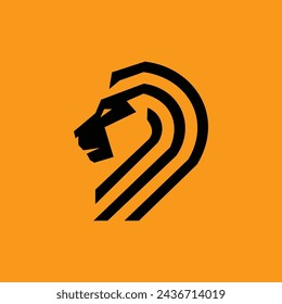 lion logo vector graphic design, icon ,sign and symbol 