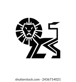 lion logo vector graphic design, icon ,sign and symbol 